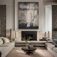 Textured Monochrome Elegance | Grey White