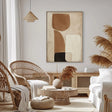 Textured Earthy Sophistication | Beige Black Depth