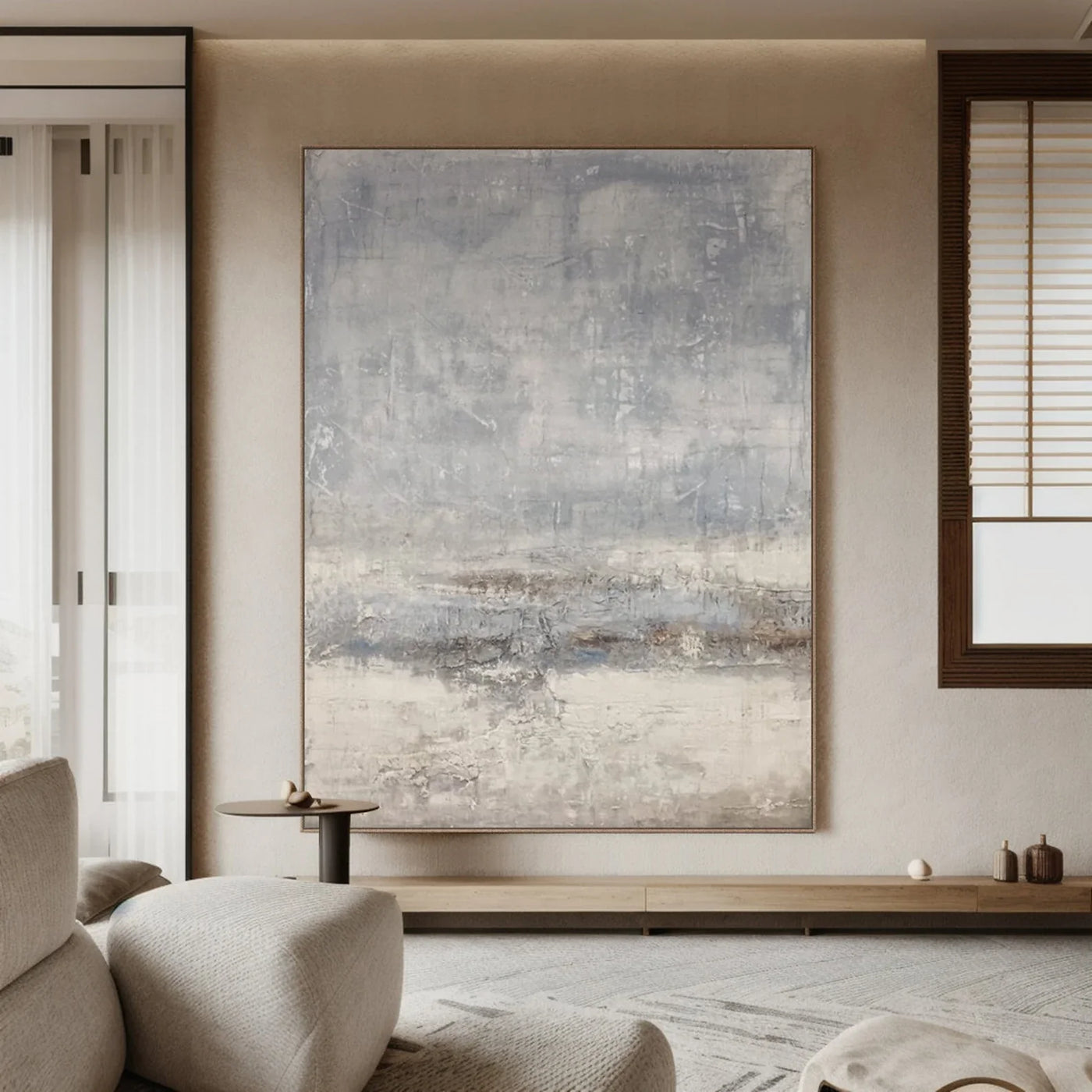 Textured Neutral Serenity | Grey Beige