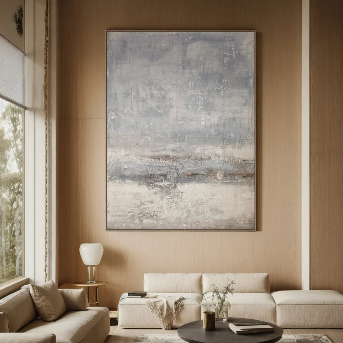 Textured Neutral Serenity | Grey Beige