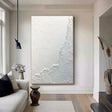 Textured Monochrome Elegance | White Artistry