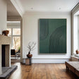 Textured Geometric Depth | Green Minimal