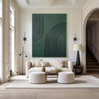 Textured Geometric Depth | Green Minimal