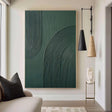 Textured Geometric Depth | Green Minimal