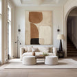 Textured Earthy Sophistication | Beige Black Depth