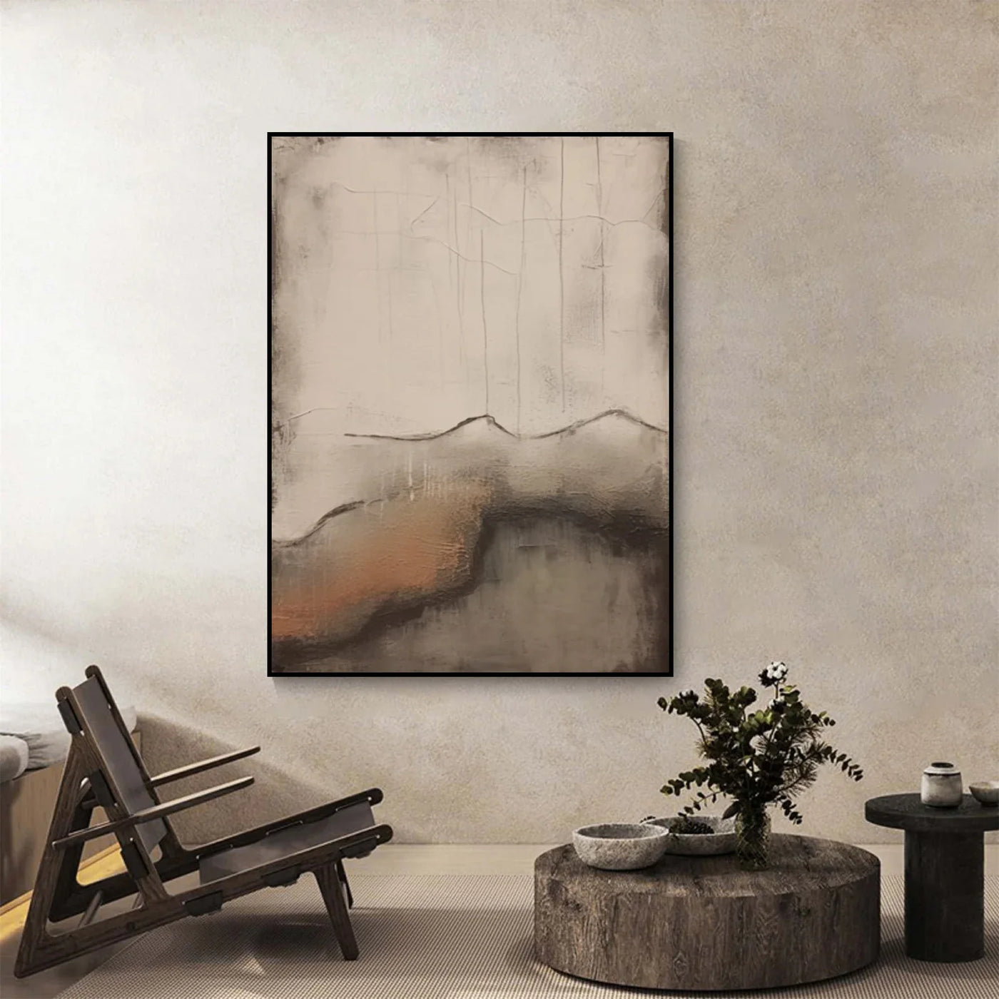 Textured Earthy Nuance | Beige Brown