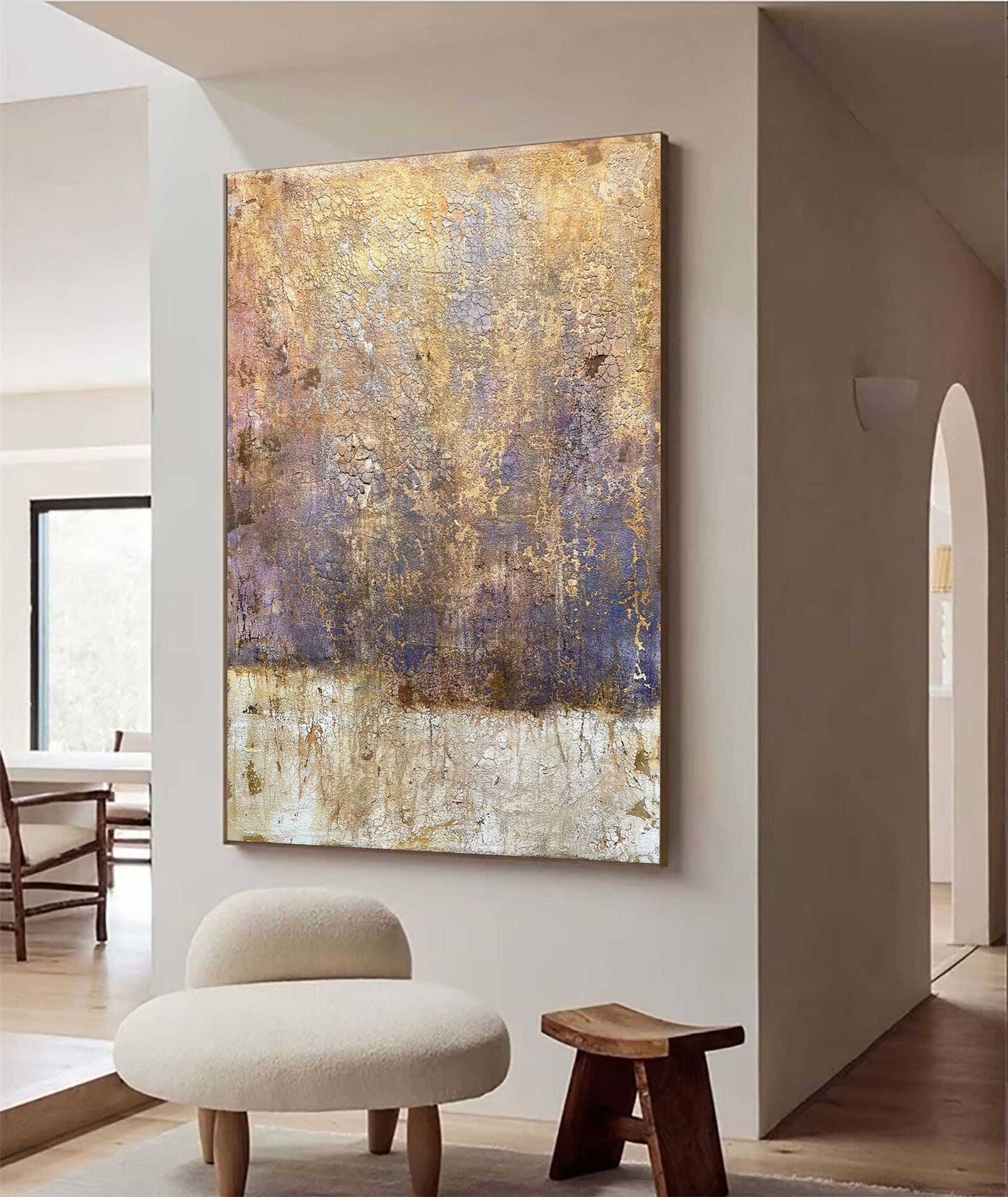 Textured Vintage Opulence | Rust Violet