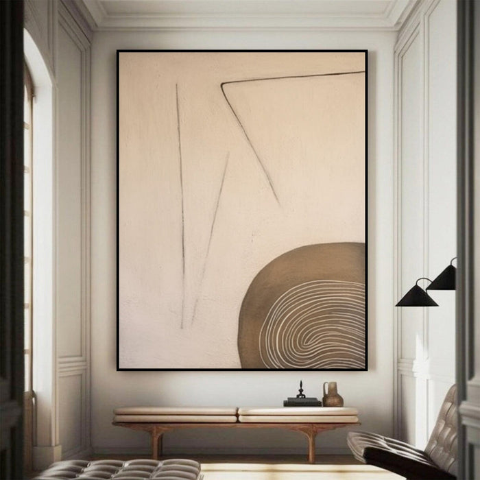Textured Minimalist Opulence | Umber Swirl