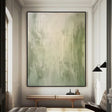 Textured Botanical Calm | Green Beige