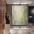 Textured Botanical Calm | Green Beige