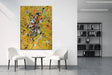 Textured Splatter Vibrancy | Golden Backdrop
