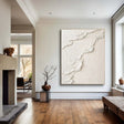 Textured Minimalist Serenity | White Textures