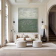 Textured Landscape Serenity | Green Gray