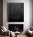 Textured Monochrome Lines | Black Artistry