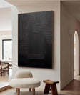 Textured Monochrome Lines | Black Artistry