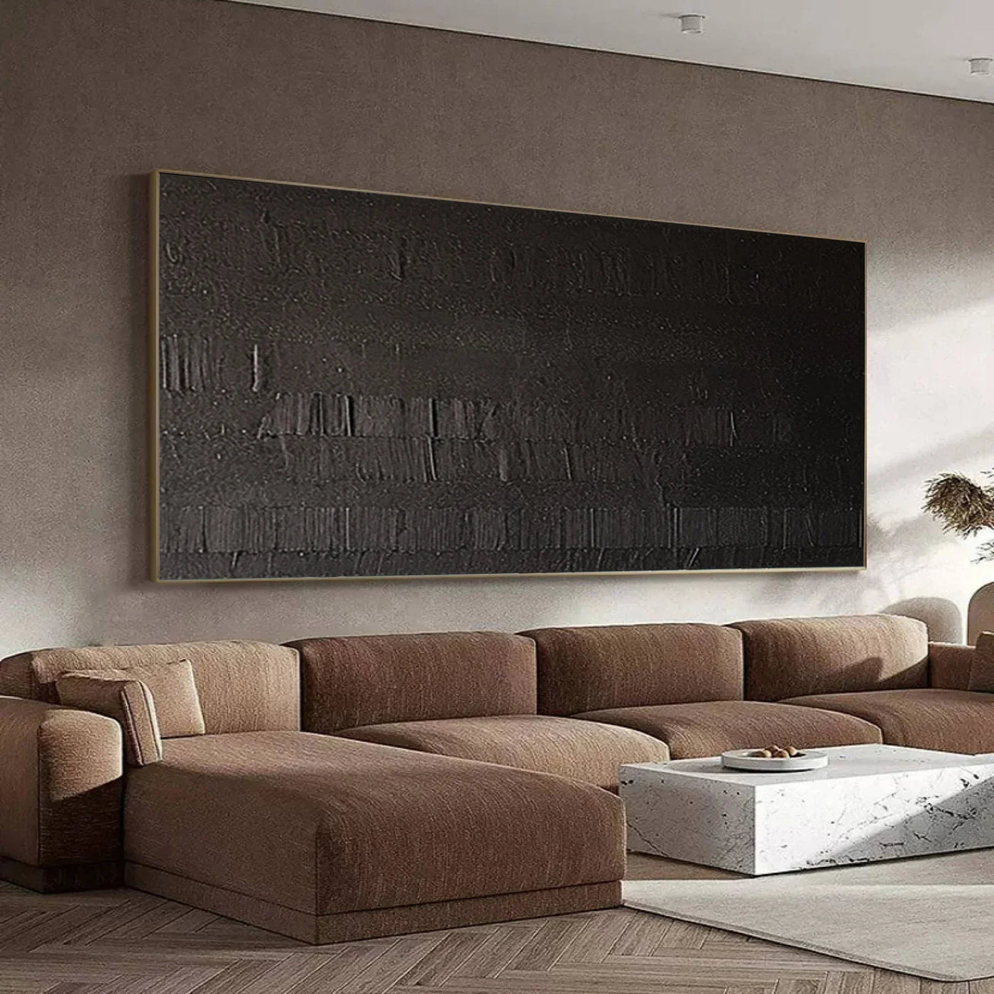 Textured Monochrome Depth | Black Elegance