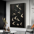 Textured Avian Dynamism | Black White