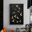 Textured Avian Dynamism | Black White