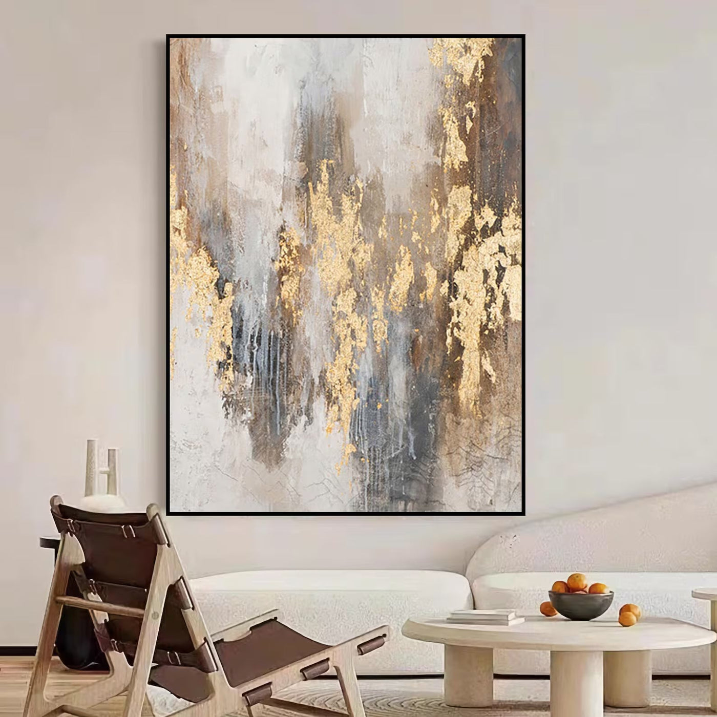 Textured Aurous Luxuriance | Gold Gris