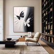 Textured Butterfly Chic | Black White