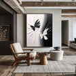 Textured Butterfly Chic | Black White