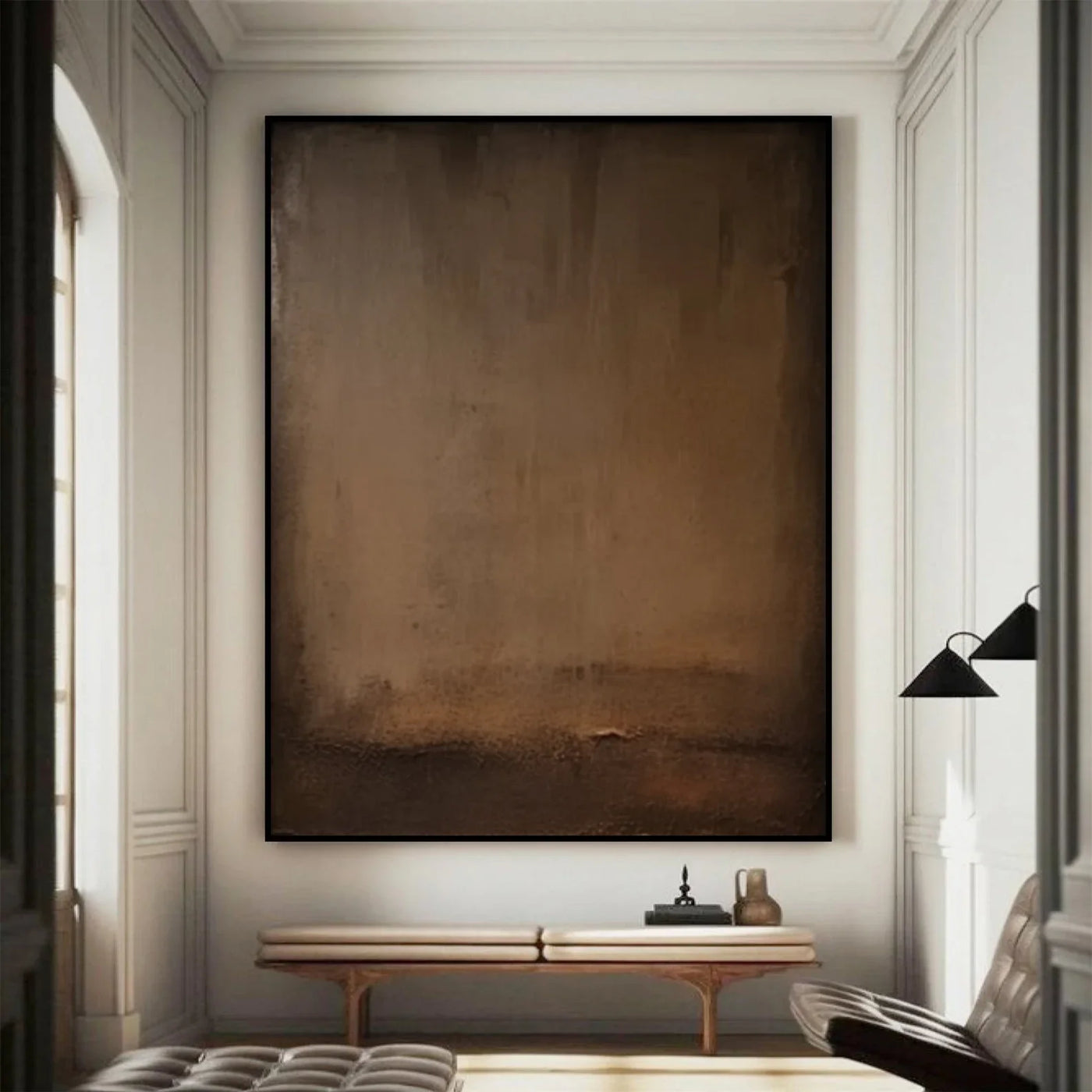 Textured Terrene Luxuriance | Sienna Ecru
