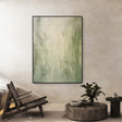 Textured Botanical Calm | Green Beige