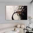Textured Leaf Opulence | Gold Black