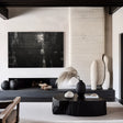 Textured Monochrome Grandeur | Black Silver