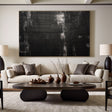 Textured Monochrome Grandeur | Black Silver