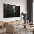 Textured Monochrome Grandeur | Black Silver