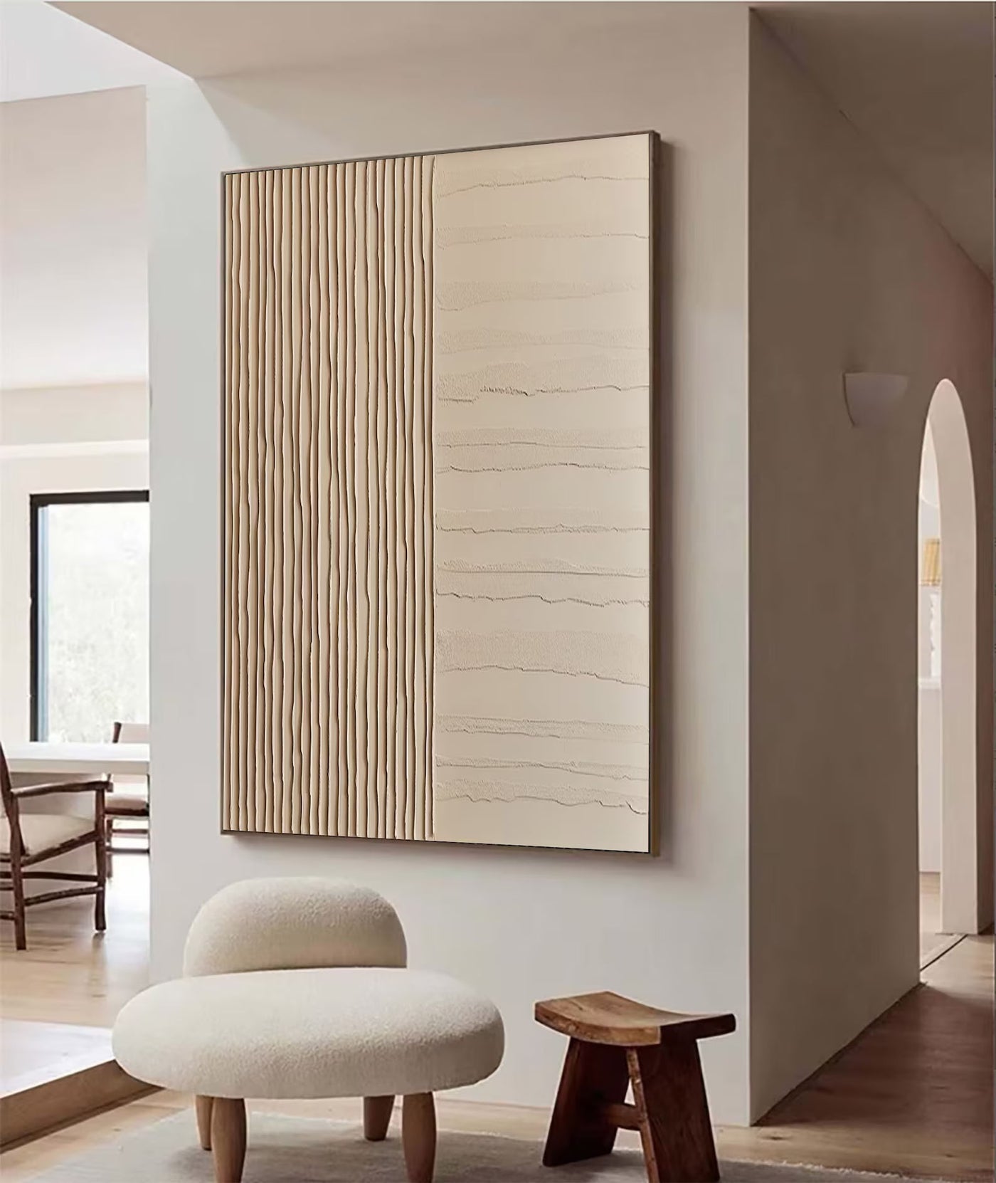 Textured Beige Abstract | Minimal Elegance