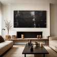 Textured Monochrome Grandeur | Black Silver
