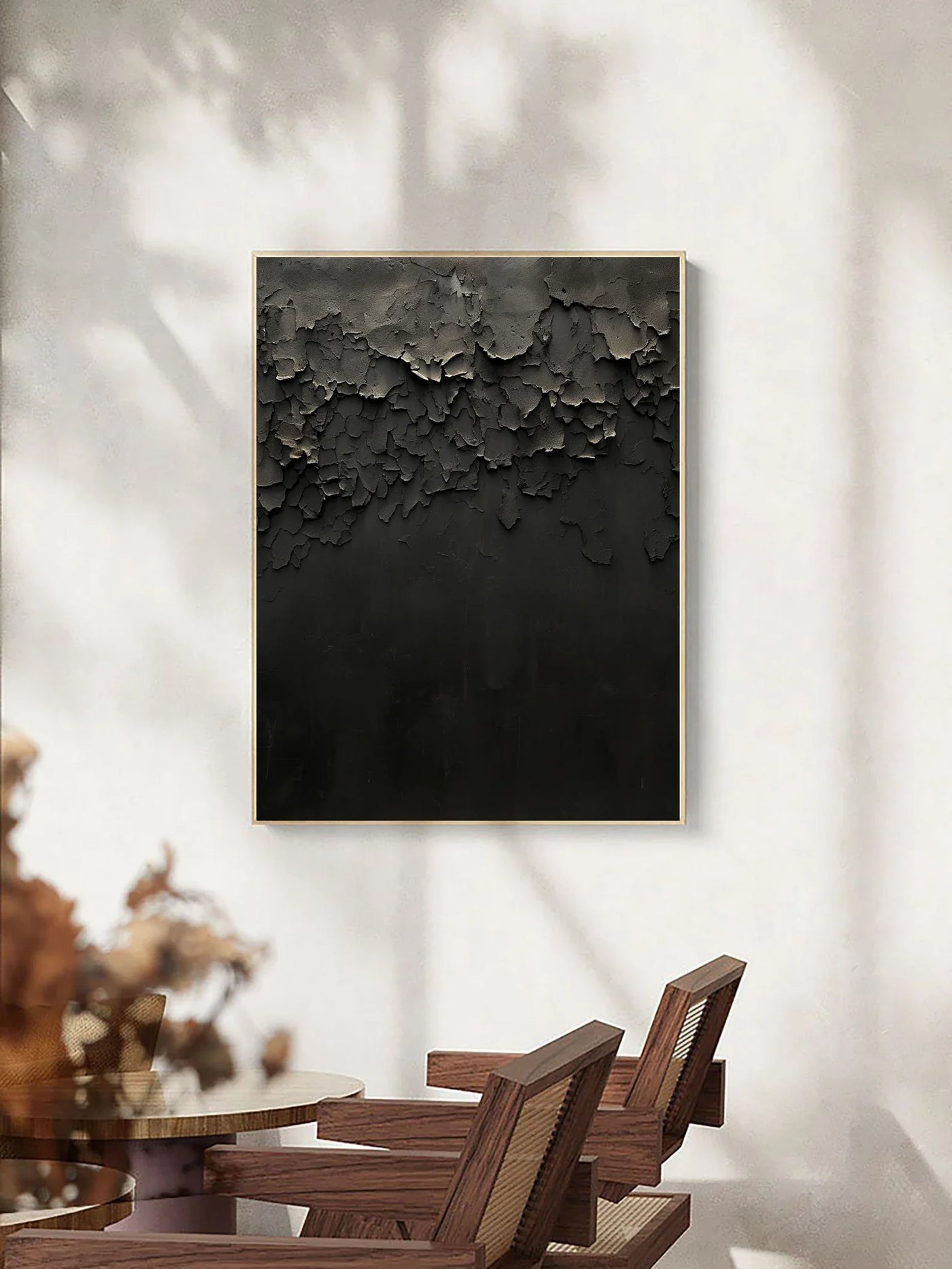 Textured Black Elegance | Monochrome Artistry