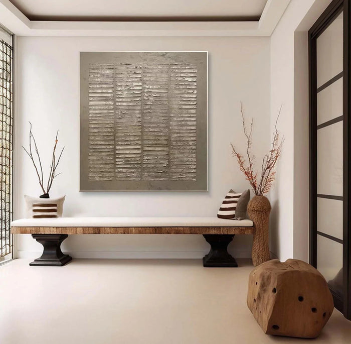 Textured Neutral Sophistication | Gray Beige
