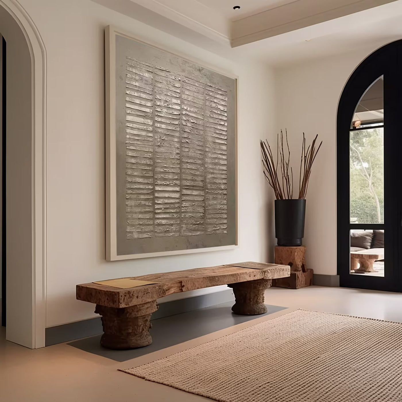 Textured Neutral Sophistication | Gray Beige