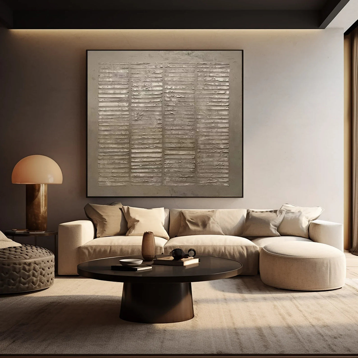 Textured Neutral Sophistication | Gray Beige