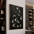 Textured Avian Dynamism | Black White