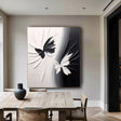 Textured Butterfly Chic | Black White