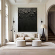 Textured Black Elegance | Monochrome Artistry