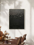 Textured Black Abstract Art | Dramatic Luxury