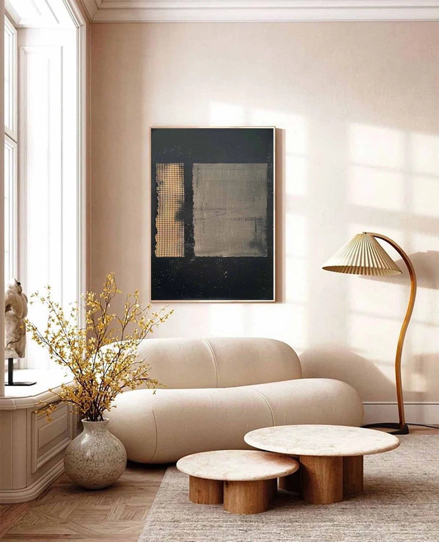 Minimalist Black Grid Art | Edgy Sophistication