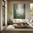 Earthy Green Abstract Art | Luxe Calm