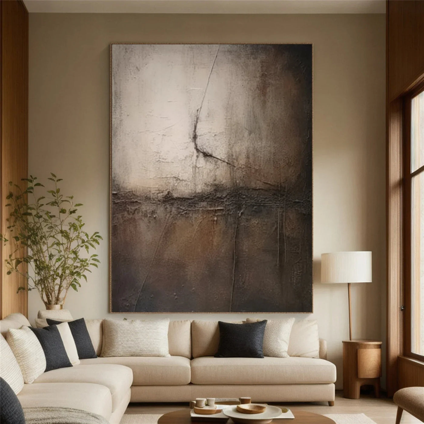 Textured Monochrome Abstract | Dramatic Luxe