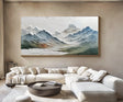Textured Mountain Art | Serene Peaks