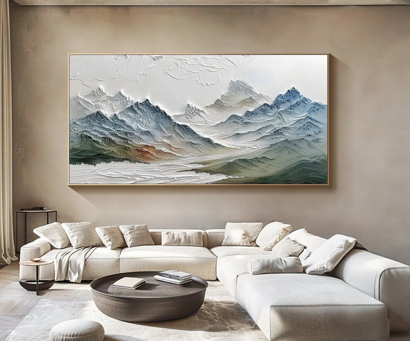 Textured Mountain Art | Serene Peaks