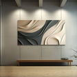 Textured Wave Sophistication | Beige Gray