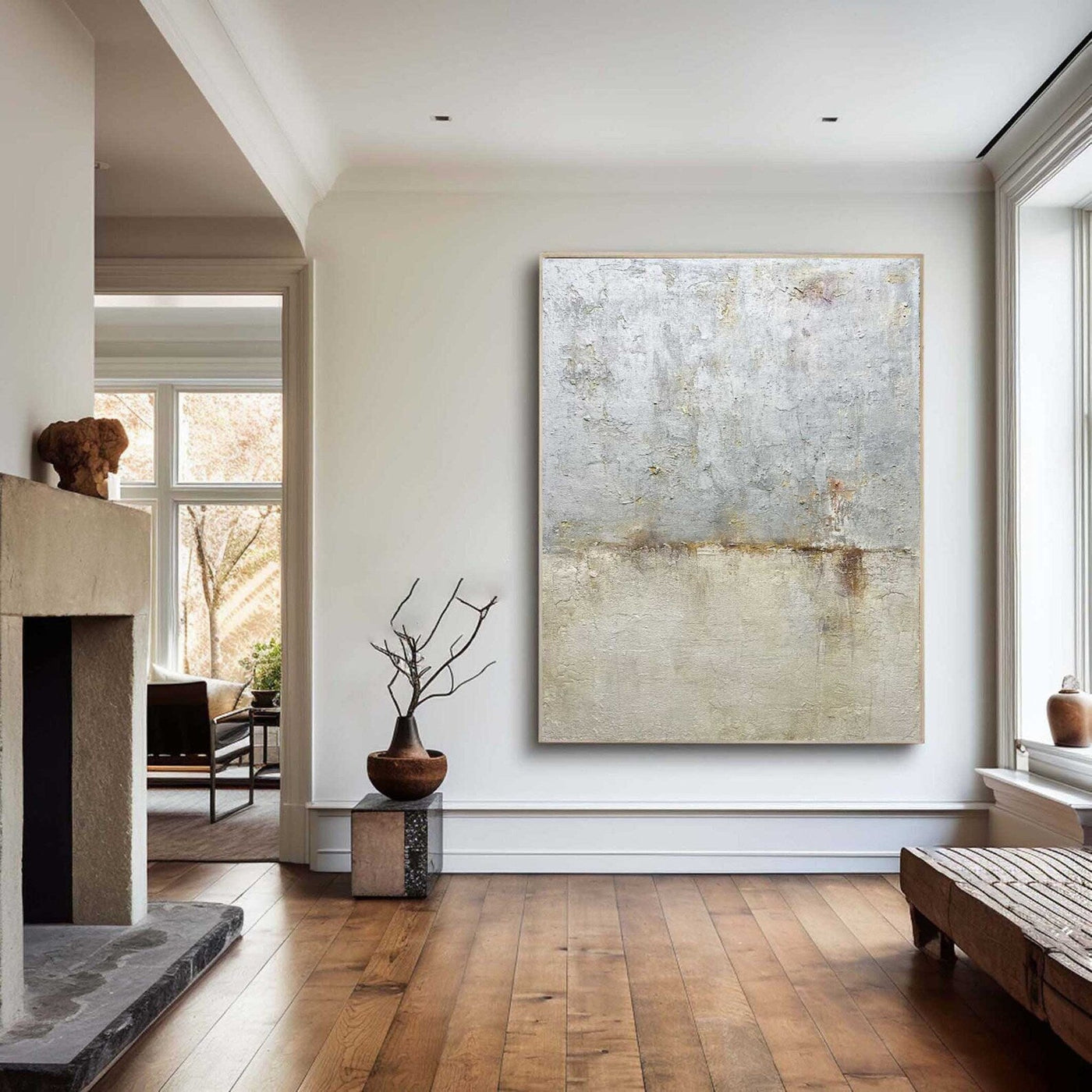 Textured Earthy Sophistication | Gray Beige