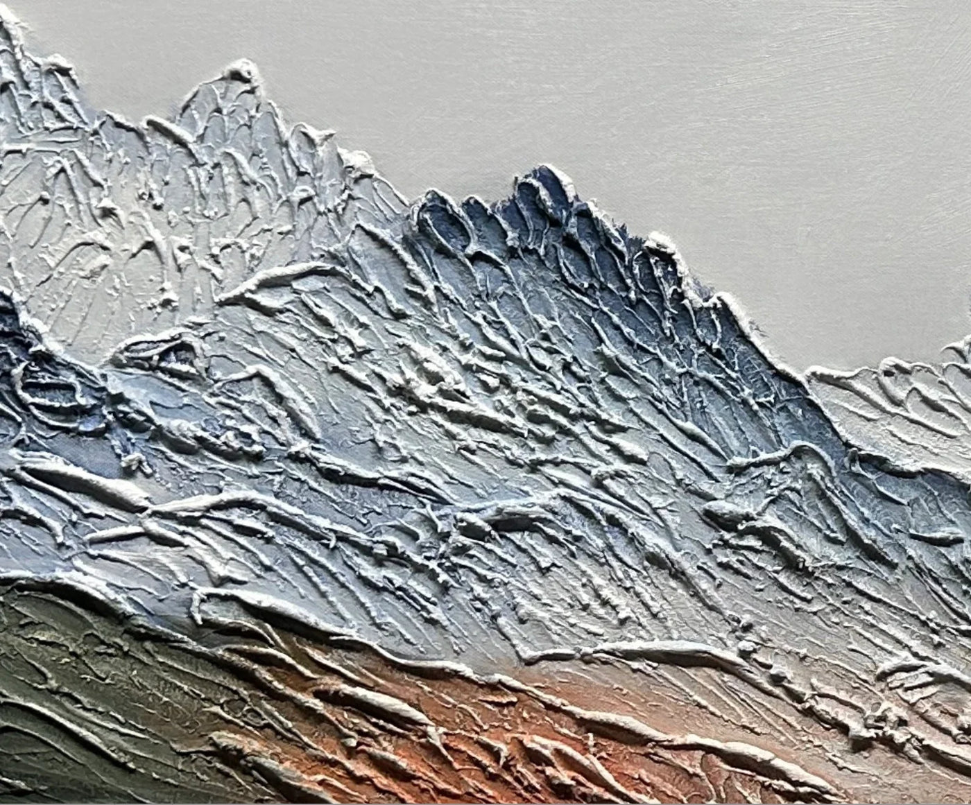 Textured Mountain Art | Serene Peaks