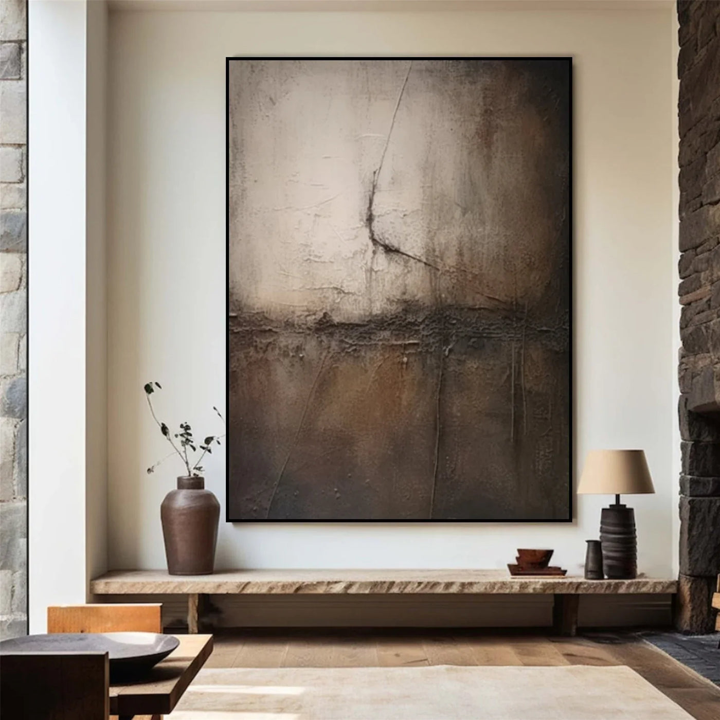 Textured Monochrome Abstract | Dramatic Luxe